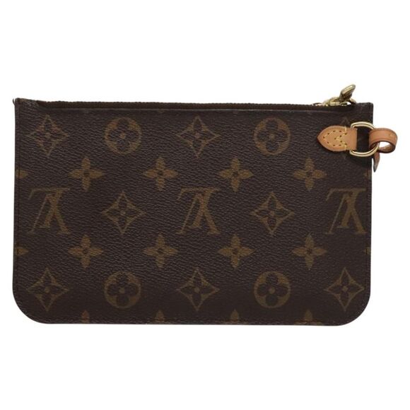 Louis Vuitton Pochette Neverfull Brown Canvas Clutch Bag (Pre-Owned) - Picture 2 of 16